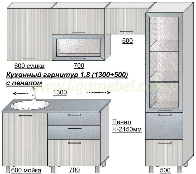 Длина 220. Кухни с размерами прямая с пеналом. Размер пенала кухонного гарнитура. Размер пенала кухонного гарнитура 3 метра. Кухонный гарнитур 2000 на 1400 с пеналом.